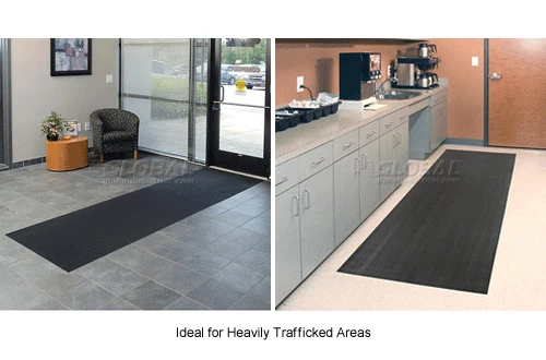 Apache Mills Tuff Foot Corrugated Vinyl Runner 1/8" Thick 3' x 105' Black - Image 9