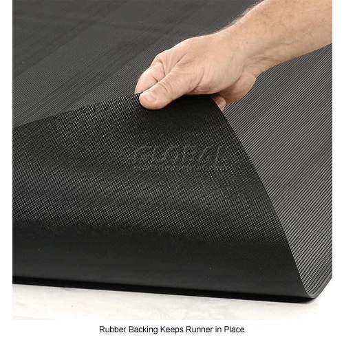 Apache Mills Tuff Foot Corrugated Vinyl Runner 1/8" Thick 4' x 105' Black - Image 8