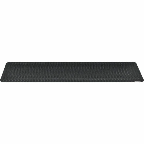 Global Industrial Diamond Plate Ergonomic Mat 15/16" Thick 2' x 6' Black - Image 3