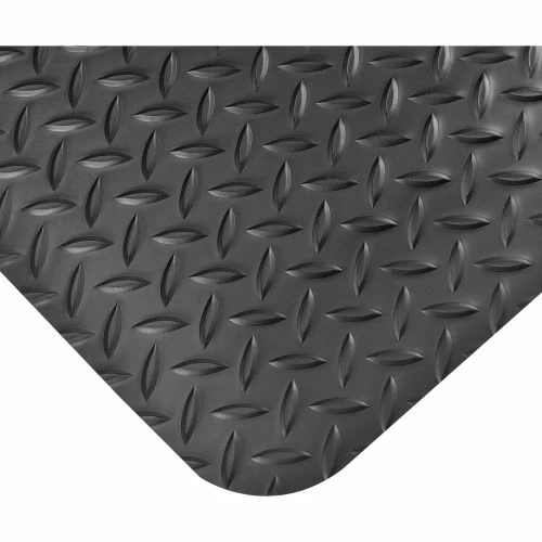 Global Industrial Diamond Plate Ergonomic Mat 15/16" Thick 2' x 6' Black - Image 8