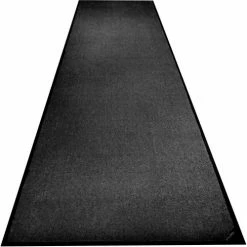 Global Industrial™ Plush Entrance Mat, 3/8" Thick, 3'Wx10'L, Charcoal Black