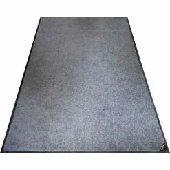Global Industrial™ Plush Entrance Mat, 3/8" Thick, 4'Wx6'L, Gray