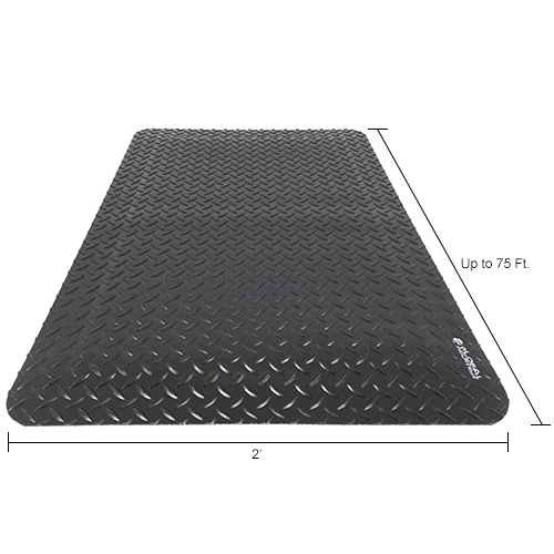 Global Industrial™ Diamond-Plate Anti Fatigue Mat 15/16" Thick 2' x Cut to 75' Black - Image 8