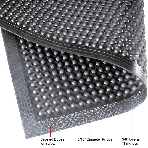 NoTrax® Comfort-Eze Anti Fatigue Mat 3/8" Thick 2-1/2' x 10' Black - Image 5