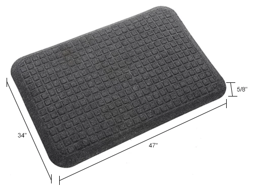 M+A Matting GetFit StandUp® Anti Fatigue Mat 5/8" Thick 3' x 4' Black - Image 10