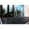SpaceLinks Cross Path Indoor/Outdoor Intersectional Scraping Action Mat, 5'L x 3'W , Black