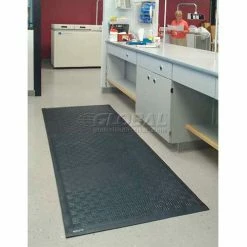 M+A Matting Cushion Station™ Anti Fatigue Mat 7/16" Thick 3' x 5' Black