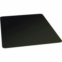 ES Robbins® Straight Edge Chair Mat For Carpet/Hard Floors, 46"W x 48"L, Black
