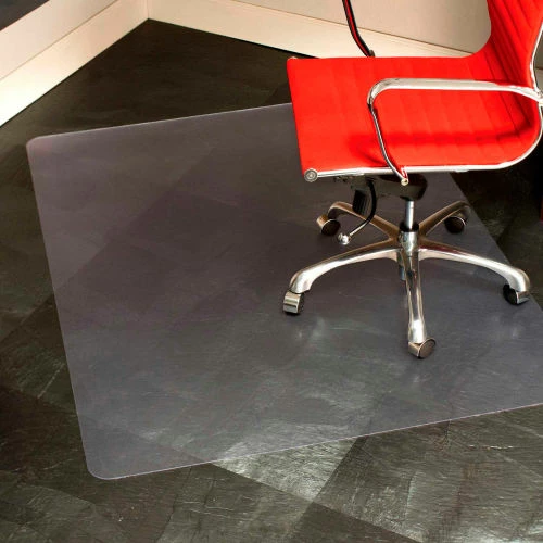 ES Robbins® Chair Mat for Hard Floors - Heavy Use - 60" x 96" Rectangle - Clear - Straight Edge - Image 3