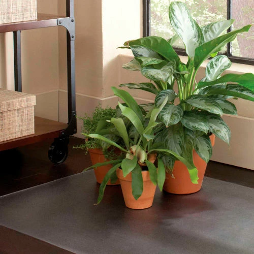 ES Robbins® Chair Mat for Hard Floors - Heavy Use - 60" x 60" Square - Clear - Straight Edge - Image 4