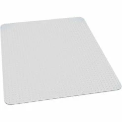 ES Robbins® Chair Mat for Carpet - Medium Pile - 48" x 72" Rectangle - Clear - Beveled Edge