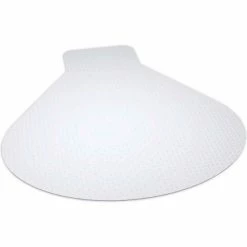 ES Robbins® Workstation Chair Mat for Carpet - Medium Pile - 54" x 60" - Clear - Beveled Edge