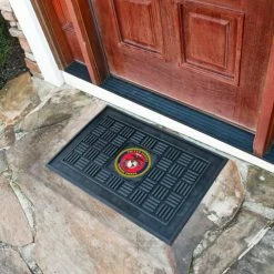 FanMats U.S. Marines Medallion Door Mat 1/4" Thick 1.5' x 2.5'