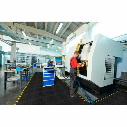 M+A Matting Hog Heaven III Comfort Modular Center Tile 3/4" Thick 3' Black - Image 4