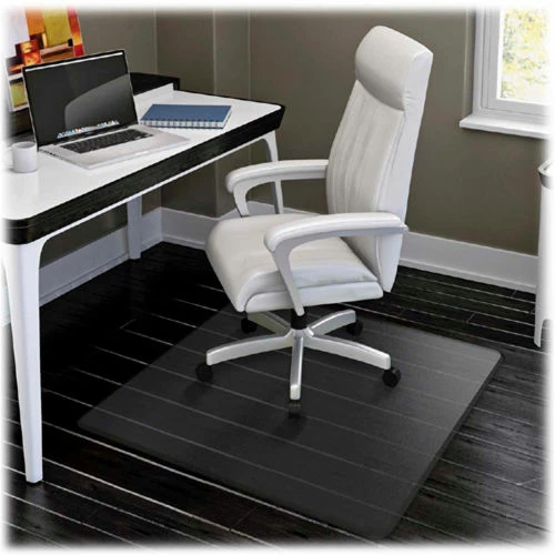 Lorell® Office Chair Mat for Hard Floor - 60"L x 46"W - Straight Edge - Clear - Image 2