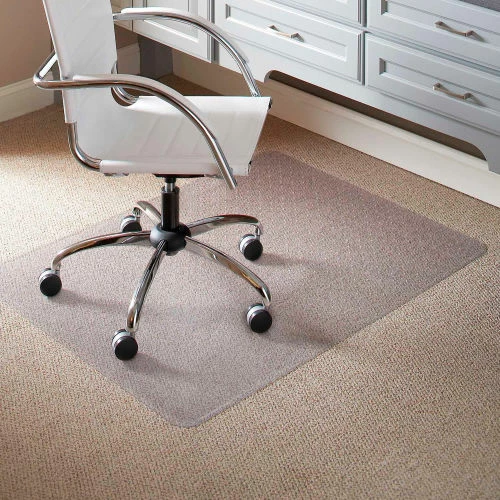 ES Robbins® Office Chair Mat for Low Pile Carpet - 36"W x 48"L Rectangular - Crystal Edge - Image 2