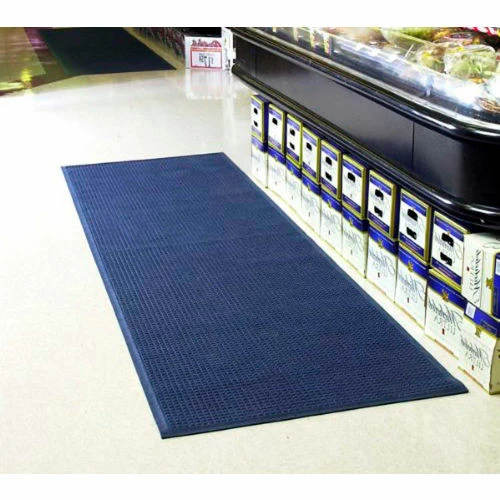 M+A Matting WaterHog® Entrance Mat Fashion Border 3/8" Thick 4' x 6' Medium Blue