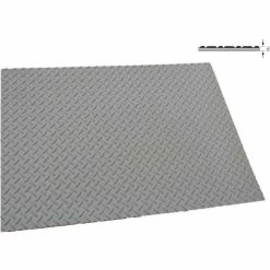 Rhino Mats Rhino Mat Diamond Top Switchboard 3/16" Thick 3' x Up to 75 'Black