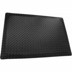 Rhino Mats Rhino Mat Diamond Plate™ Conductive Workstation Mat 5/32" Thick 3' x Up to 75' Black