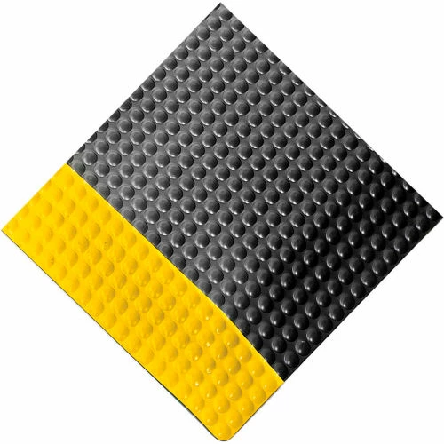 Rhino Mats Rhino Mat Reflex® Interactive Surface Mat 1" Thick 2' x 3' Black/Yellow Border