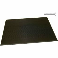 Rhino Mats Rhino Mat Corrugated Switchboard Mat 3/8" Thick 3' x Up to 75' Black