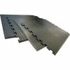 Rubber-Cal "Foot-Rest" Interlocking Anti-Fatigue Floor Mat - 1/2 in x 28 in x 31 in - Center Tile