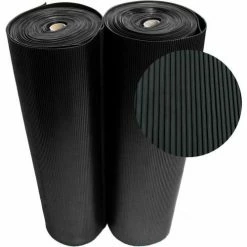 Rubber-Cal "Ramp-Cleat" Non-Slip Outdoor Rubber Mats - 1/8 in x 3 ft x 4 ft Floor Mat