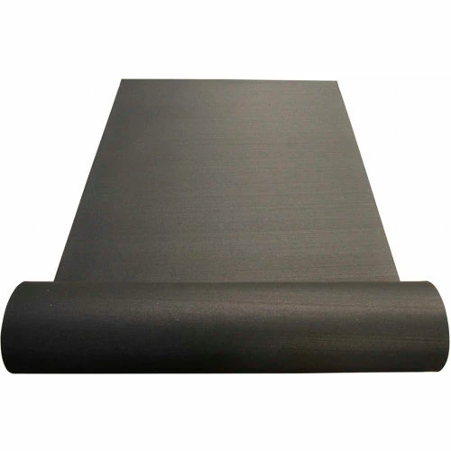 Rubber-Cal Rubber Anti-Vibration Mat - 1/4" x 4' Wide x 4' Long, Black Washing Machine Vibration Mat