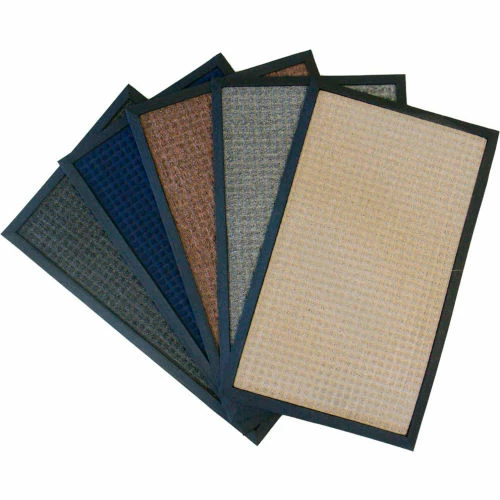 Rubber-Cal "Nottingham" Rubber Backed Carpet Mat - 2 x 3 feet - Blue Polypropylene Mat - Image 9