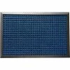 Rubber-Cal "Nottingham" Rubber Backed Carpet Mat - 4 x 6 feet - Blue Polypropylene Mat