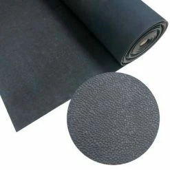 Rubber-Cal "Tuff-n-Lastic" Rubber Runner Mat - 1/8 in x 48 in x 8 ft Rolled Rubber Flooring - Black