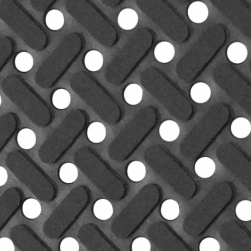 Rubber-Cal "Paw-Grip" 100% Nitrile Non-Slip Rubber Matting - 3/8 in x 34 in x 9 ft - Black - Image 6