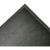 Rubber-Cal "Door Scraper" Commerical Entrance Mat - 5/8 in x 32 in x 39 in - Black Non-Slip Borders