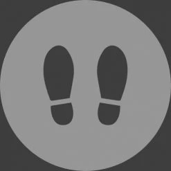 NoTrax® Stand Here Safety Message Mat 3/8" Thick 4' x 6' Black