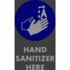 NoTrax® Hand Sanitizer Here Safety Message Mat 3/8" Thick 4' x 6' Black