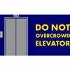 NoTrax® Do Not Overcrowd Elevator Safety Message Mat 3/8" Thick 3' x 5' Burgundy