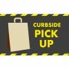 NoTrax® Curbside Pickup Bag Safety Message Mat 3/8" Thick 3' x 5' Black