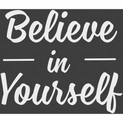 NoTrax® Believe in Yourself Safety Message Mat 3/8" Thick 3' x 5' Black