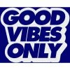 NoTrax® Good Vibes Only Safety Message Mat 3/8" Thick 3' x 5' Burgundy