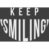 NoTrax® Keep Smiling Safety Message Mat 3/8" Thick 3' x 5' Black