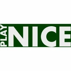 NoTrax® Play Nice Safety Message Mat 3/8" Thick 4' x 6' Green