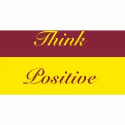 NoTrax® Think Positive Safety Message Mat 3/8" Thick 3' x 5' Red