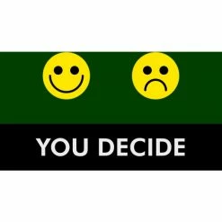 NoTrax® You Decide Safety Message Mat 3/8" Thick 4' x 6' Green