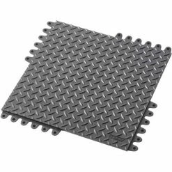 NoTrax® De-Flex™ Niru® Anti Fatigue Modular Mat Tile 3/4" Thick 18" x 18" Black