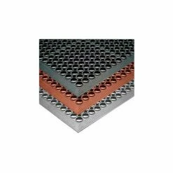 NoTrax® Sanitop™ Drainage Mat 1/2" Thick 3' x 5' Black