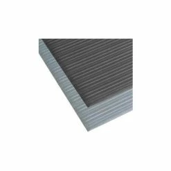 NoTrax® T42 Comfort Rest Ribbed Foam Mat 3/8" Thick 3' x 60' Gray