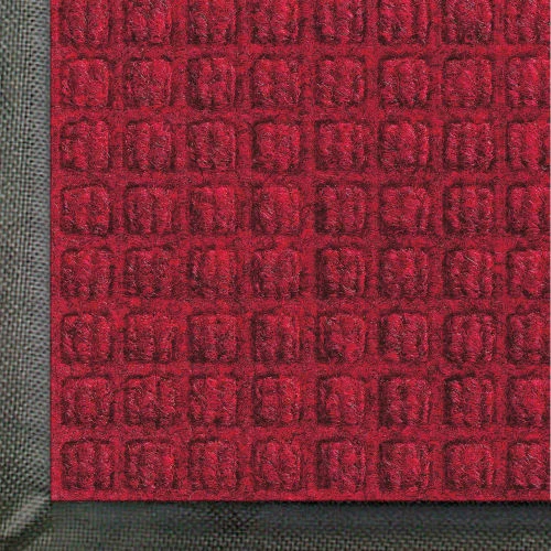 M+A Matting WaterHog® Classic Entrance Mat Waffle Pattern 3/8" Thick 4 x 16' Red/Black