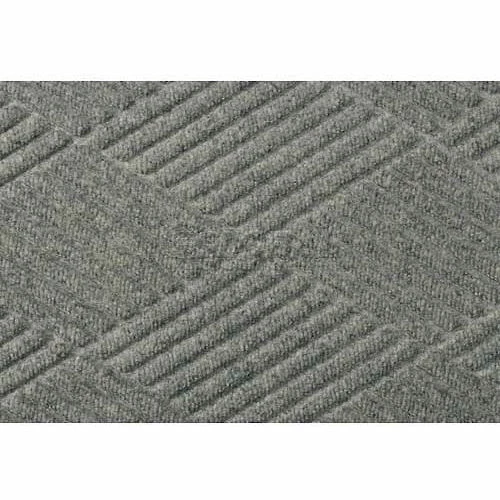 M+A Matting WaterHog® Classic Diamond Mat 3/8" Thick 4' x 10' Medium Gray