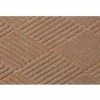 M+A Matting WaterHog® Diamond Mat Fashion Border 3/8" Thick 3' x 10' Medium Brown