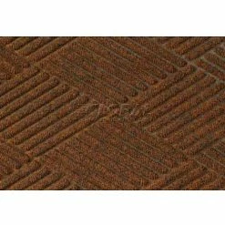 M+A Matting WaterHog® Diamond Mat Fashion Border 3/8" Thick 4' x 12' Dark Brown